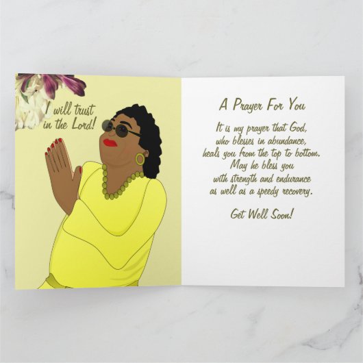 Afro-Amerikaanse Christelijk wordt snel beter Kaart (Binnen)