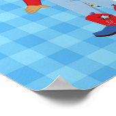 Afro-Amerikaanse cowboy Western verjaardagsfeest Poster (Hoek)