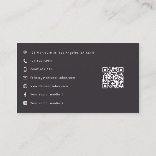 Afro-Amerikaanse Crafting Queen Artistic Power Visitekaartje (Achterkant)