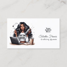 Afro-Amerikaanse Crafting Queen Empowerment Design