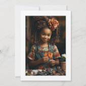 Afro-Amerikaanse Crafting-Thema Verjaardagsfeest Kaart (Achterkant)