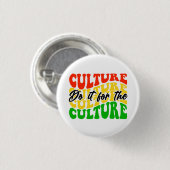 Afro-Amerikaanse cultuur Button (Voorkant /achterkant)
