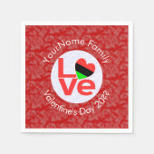 Afro-Amerikaanse diaspora houdt van rood Servet (Voorkant)