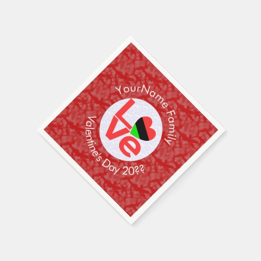 Afro-Amerikaanse diaspora houdt van rood Servet (Hoek)