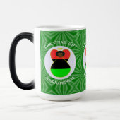 Afro-Amerikaanse Diaspora Kerstengel Magische Mok (Links)