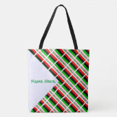 Afro-Amerikaanse diaspora vlag betegelde groene pe Tote Bag (Voorkant)