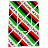 Afro-Amerikaanse diaspora vlag gepersonaliseerd Medium Cadeauzakje (Achterkant)