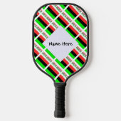Afro-Amerikaanse Diaspora Vlag Getegeld Gepersonal Pickleball Paddle (Achterkant)
