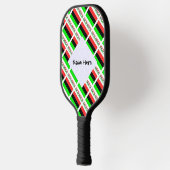 Afro-Amerikaanse Diaspora Vlag Getegeld Gepersonal Pickleball Paddle (Links)