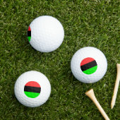 Afro-Amerikaanse Diaspora Vlag Golfballen (Insitu Gras)