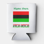 Afro-Amerikaanse diaspora vlag groen persoonlijk Blikjeskoeler (Voorkant)