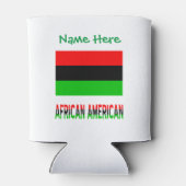 Afro-Amerikaanse diaspora vlag groen persoonlijk Blikjeskoeler (Achterkant)