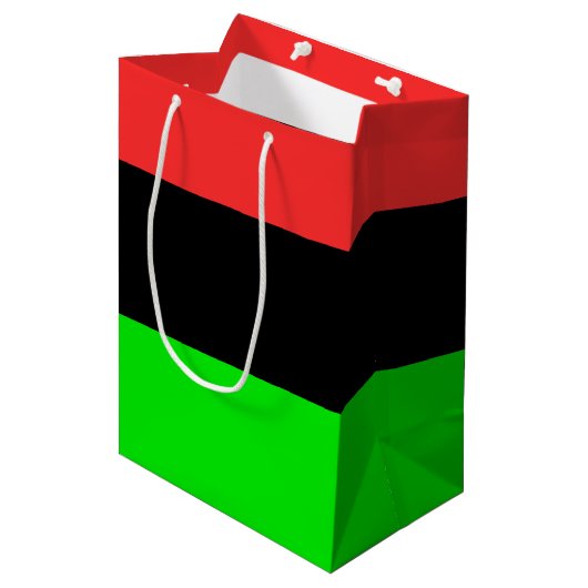 Afro-Amerikaanse Diaspora Vlag Medium Cadeauzakje (Voorkant Gekanteld)