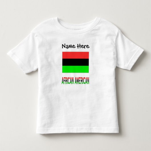 Afro-Amerikaanse diaspora vlag op maat Kinder Shirts (Voorkant)