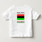 Afro-Amerikaanse diaspora vlag op maat Kinder Shirts (Achterkant)