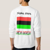 Afro-Amerikaanse diaspora vlag op maat Trui (Achterkant)
