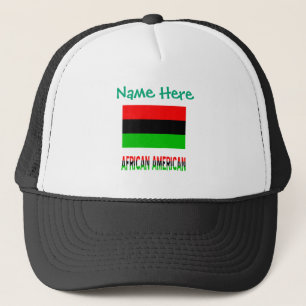 Afro-Amerikaanse Diaspora Vlag Persoonlijk gemaakt Trucker Pet
