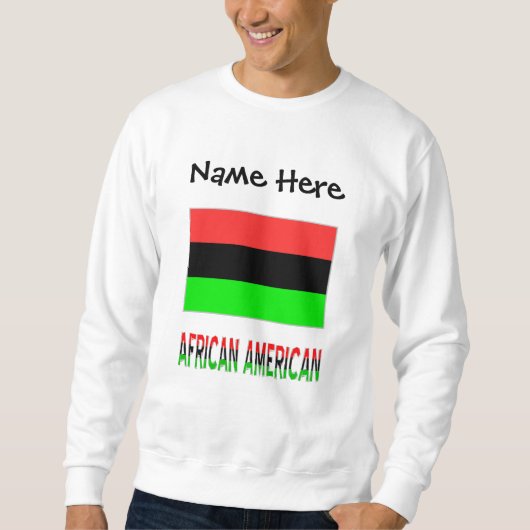 Afro-Amerikaanse Diaspora Vlag Persoonlijk Trui (Voorkant)