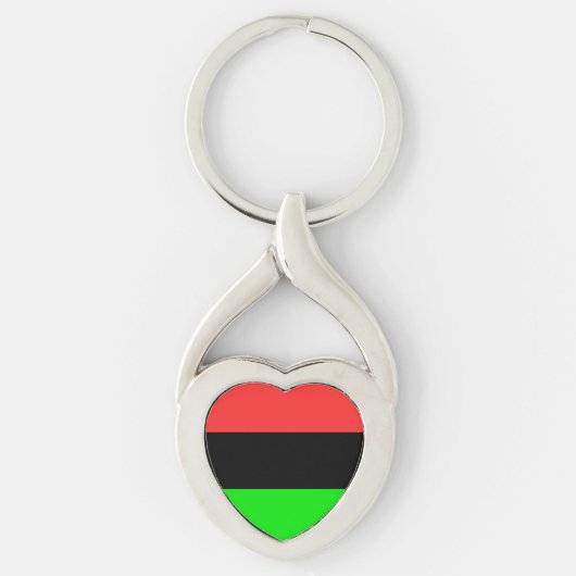 Afro-Amerikaanse Diaspora Vlag Sleutelhanger (Voorkant)