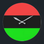 Afro-Amerikaanse diasporavlag Grote Klok<br><div class="desc">Afro-Amerikaanse vlag</div>