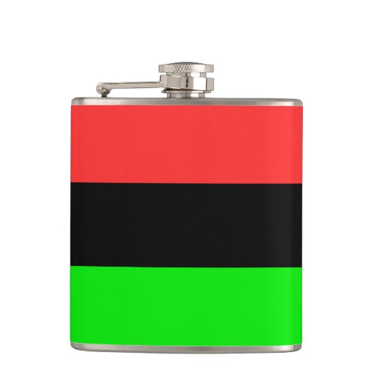 Afro-Amerikaanse Diasporavlag Heupfles (Voorkant)