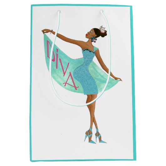 “Afro-Amerikaanse Diva Fashionista” Cadeautas (Voorkant)