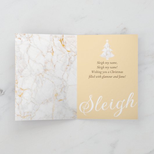 Afro-Amerikaanse Diva: Glamour kerstvakantie Kaart (Binnen)