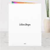 Afro-Amerikaanse Elegant Neef Happy Moederdag Kaart (Achterkant)