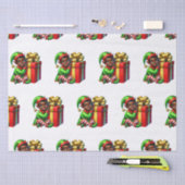 Afro-Amerikaanse Elf Kerst Tissue Paper Tissuepapier (Craft)