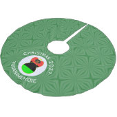 Afro-Amerikaanse engel kerstvlag gepersonaliseerd Kerstboom Rok (Gekanteld)