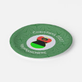 Afro-Amerikaanse engel kerstvlag gepersonaliseerd Papieren Bordje (Gekanteld)