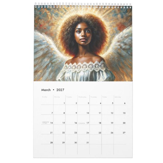 Afro-Amerikaanse engelen kalender (Mar 2027)