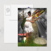 Afro-Amerikaanse Fairy Briefkaart (Voorkant / Achterkant)
