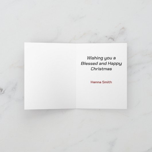 Afro-Amerikaanse Fairy Christmas Kaart (Binnen)