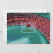 Afro-Amerikaanse Fairy en Lilypad Verjaardagsfeest Kaart (Achterkant)