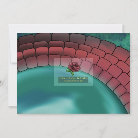 Afro-Amerikaanse Fairy en Lilypad Verjaardagsfeest Kaart (Achterkant)