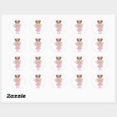Afro-Amerikaanse Fairy Princess Sticker (Vel)