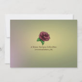 Afro-Amerikaanse Fairy Verjaardagsfeestuitnodiging Kaart (Achterkant)