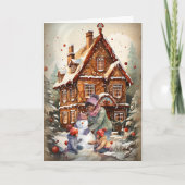 Afro-Amerikaanse familie kerst Kaart (Voorkant)