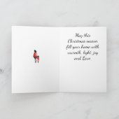 Afro-Amerikaanse familie kerst Kaart (Binnen)