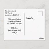 Afro-Amerikaanse fee versiert kerstboom Briefkaart (Achterkant)