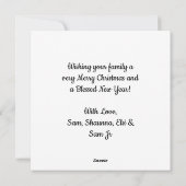 Afro-Amerikaanse fee versiert kerstboom Feestdagenkaart (Achterkant)