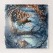 Afro-Amerikaanse fee versiert kerstboom Legpuzzel (Horizontaal)