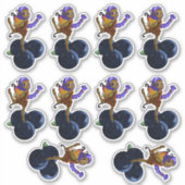 Afro-Amerikaanse feeën en bosbessen Sticker (Voorkant)