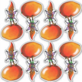 Afro-Amerikaanse feeën en fruit Sticker (Voorkant)