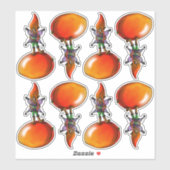 Afro-Amerikaanse feeën en fruit Sticker (Vel)