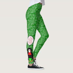 Afro-Amerikaanse Feestdag Mevrouw Pinguïn Praat Leggings