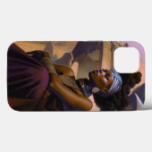 Afro-Amerikaanse futuristische dame Case-Mate iPhone Case (Achterkant (horizontaal))