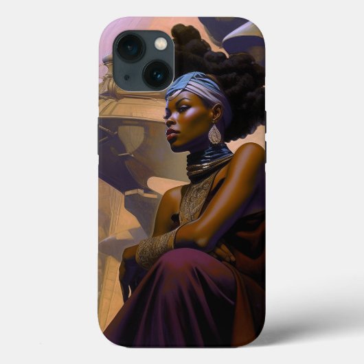 Afro-Amerikaanse futuristische dame Case-Mate iPhone Case (Achterkant)