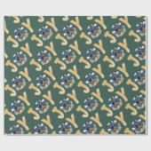 Afro-Amerikaanse Geboorte Kerstmis Cadeaupapier (Vlak)